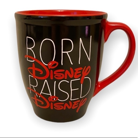 Coffee Mug Born Disney, Raised Disney, Mickey Balloons, Disney Logos, Disneyland - Picture 1 of 6